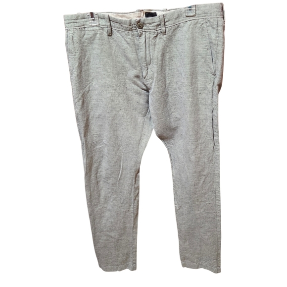 J. Crew Other - J Crew Men's Linen Cotton Gray Chino Pants Size 34x34